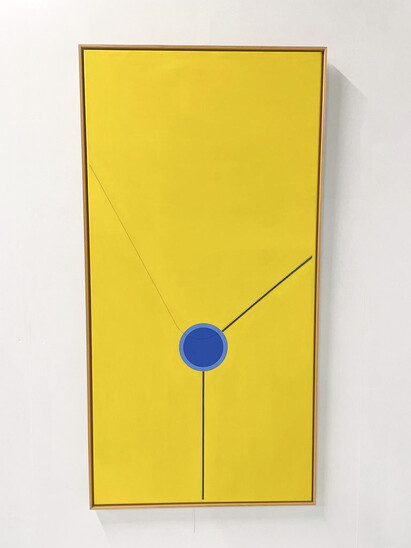 Mid-Century Modern Painting by Leopold Leclerq, Belgium, 1971 - Signed and Dated