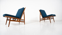 Mid-Century Modern Pair of Armchairs by Isa, Italy, 1960s 