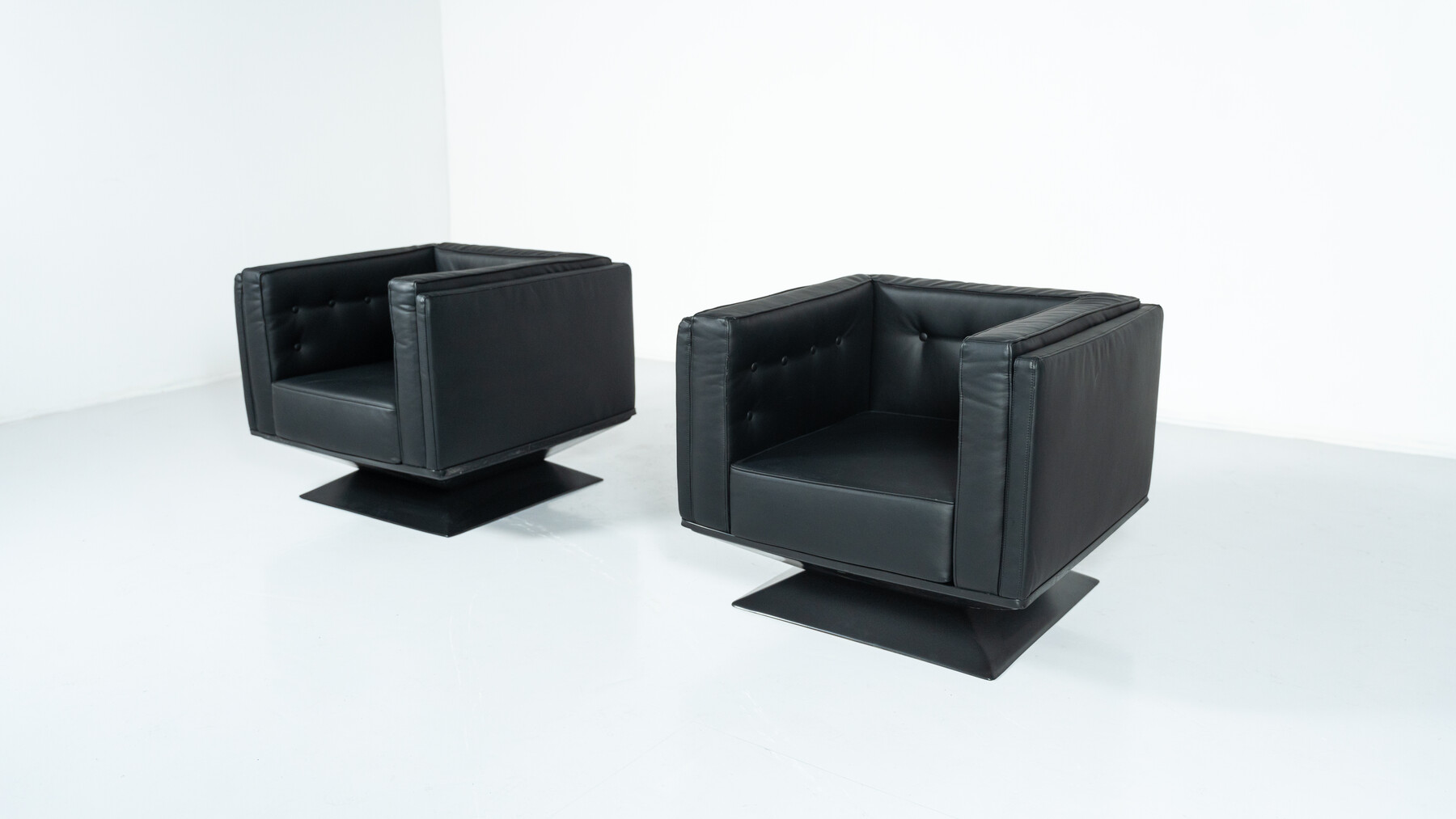 Mid-Century Modern Pair of Armchairs by Luigi Pellegrin for MIM Roma, Italy, 1950s