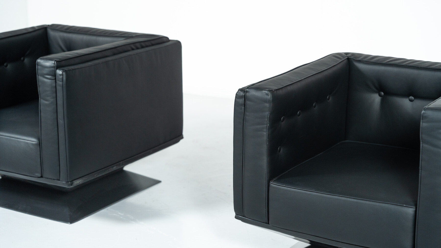 Mid-Century Modern Pair of Armchairs by Luigi Pellegrin for MIM Roma, Italy, 1950s