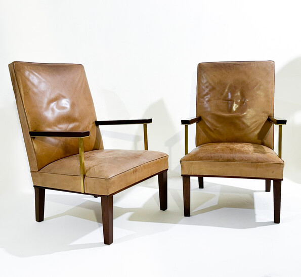 Mid-Century Modern Pair of Armchairs, c.1950