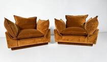 Mid-Century Modern Pair of Armchairs 