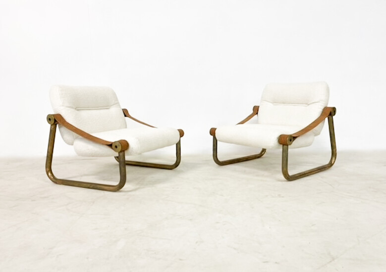 Mid-Century Modern Pair of Armchairs, Italy, 1960s