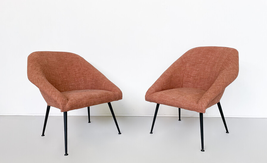 Mid-Century Modern Pair of Armchairs,Italy, 1960d