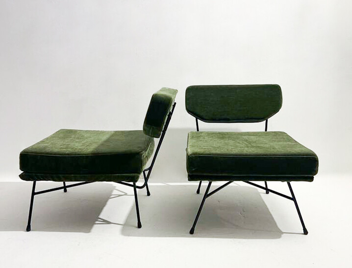 Mid-Century Modern Pair of 'Elettra' Armchairs by Studio BBPR for Arflex, 1950s