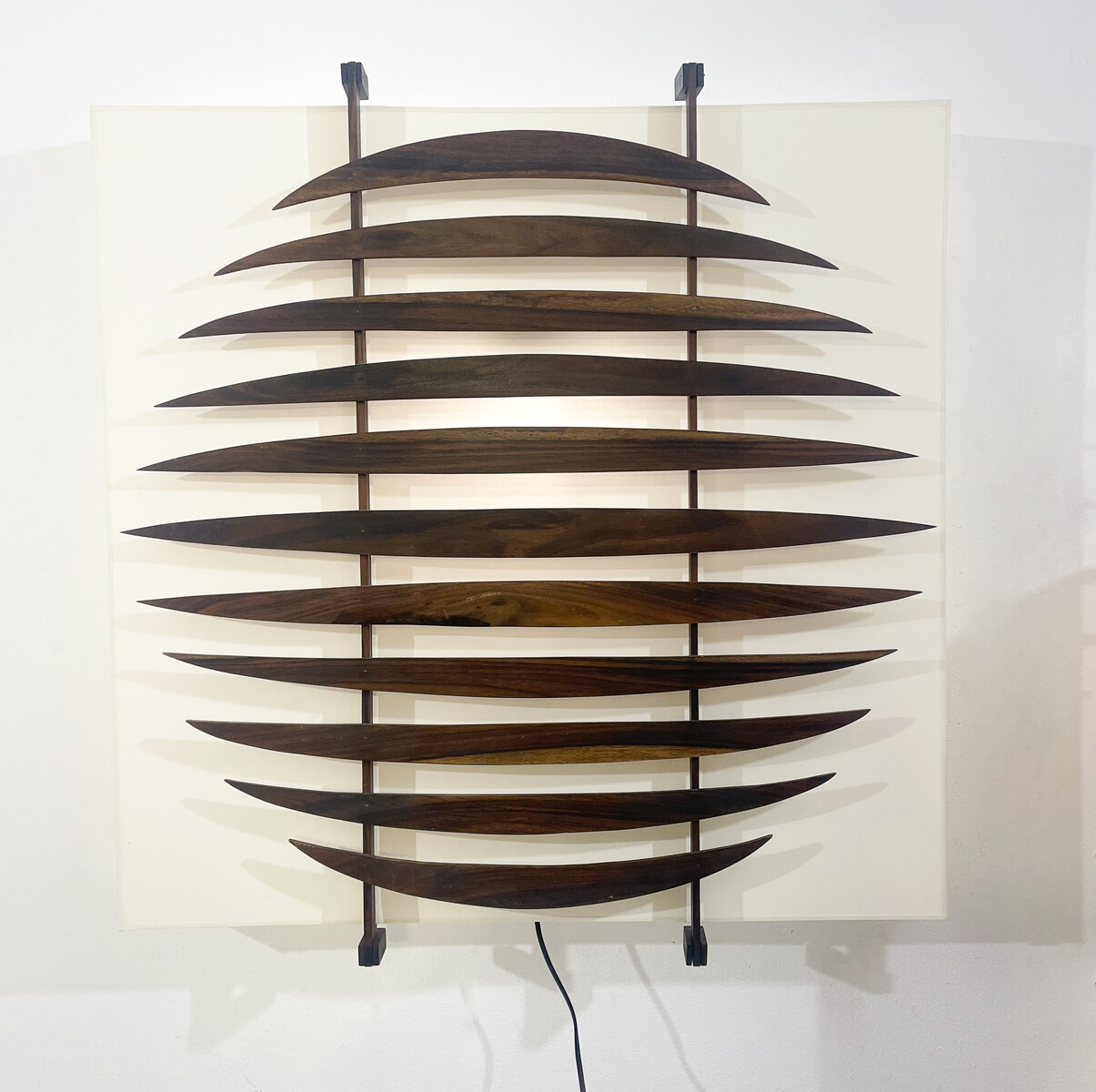 Mid-Century Modern Pair of Light Panels , Italy, 1960s