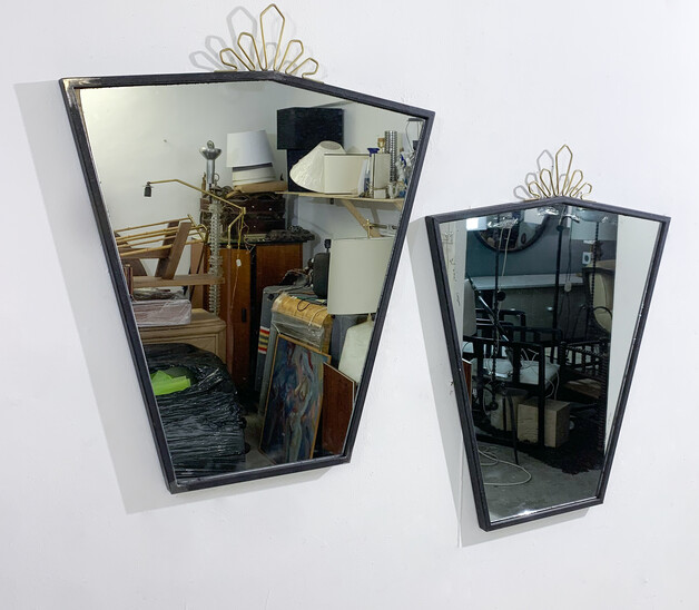 Mid-Century Modern Pair of Mirrors