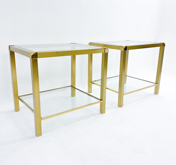 Mid-Century Modern Pair of Side Tables, Italy