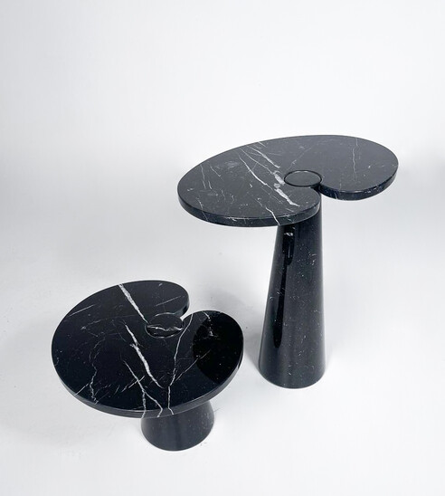 Mid-Century Modern Pair of Side Tables model ''Eros'' by Angelo Mangiarotti for Skipper, Italy