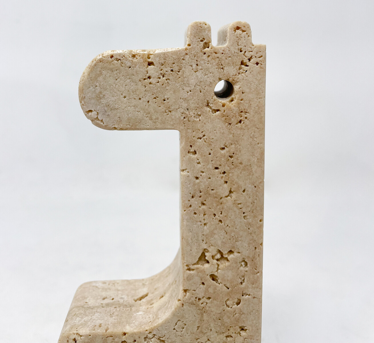 Mid-Century Modern Pair of Travertine Bookends by Fratelli Mannelli, Italy, 1970s