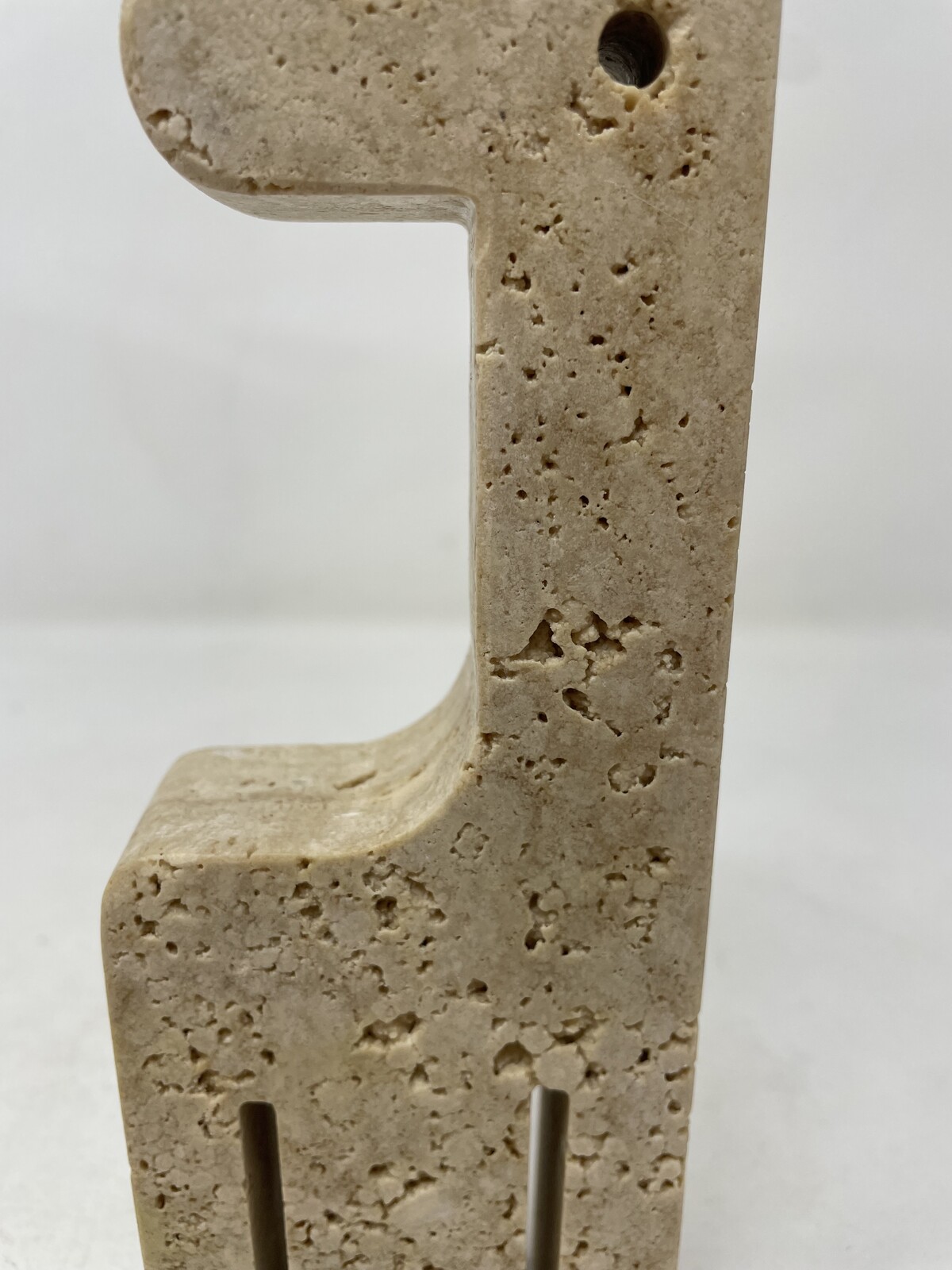 Mid-Century Modern Pair of Travertine Bookends by Fratelli Mannelli, Italy, 1970s