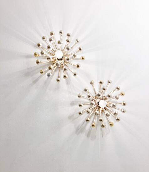 Mid-Century Modern Pair of Wall Lights Model 'Pistillino' by Studio Tetrach for Valenti, 1960s