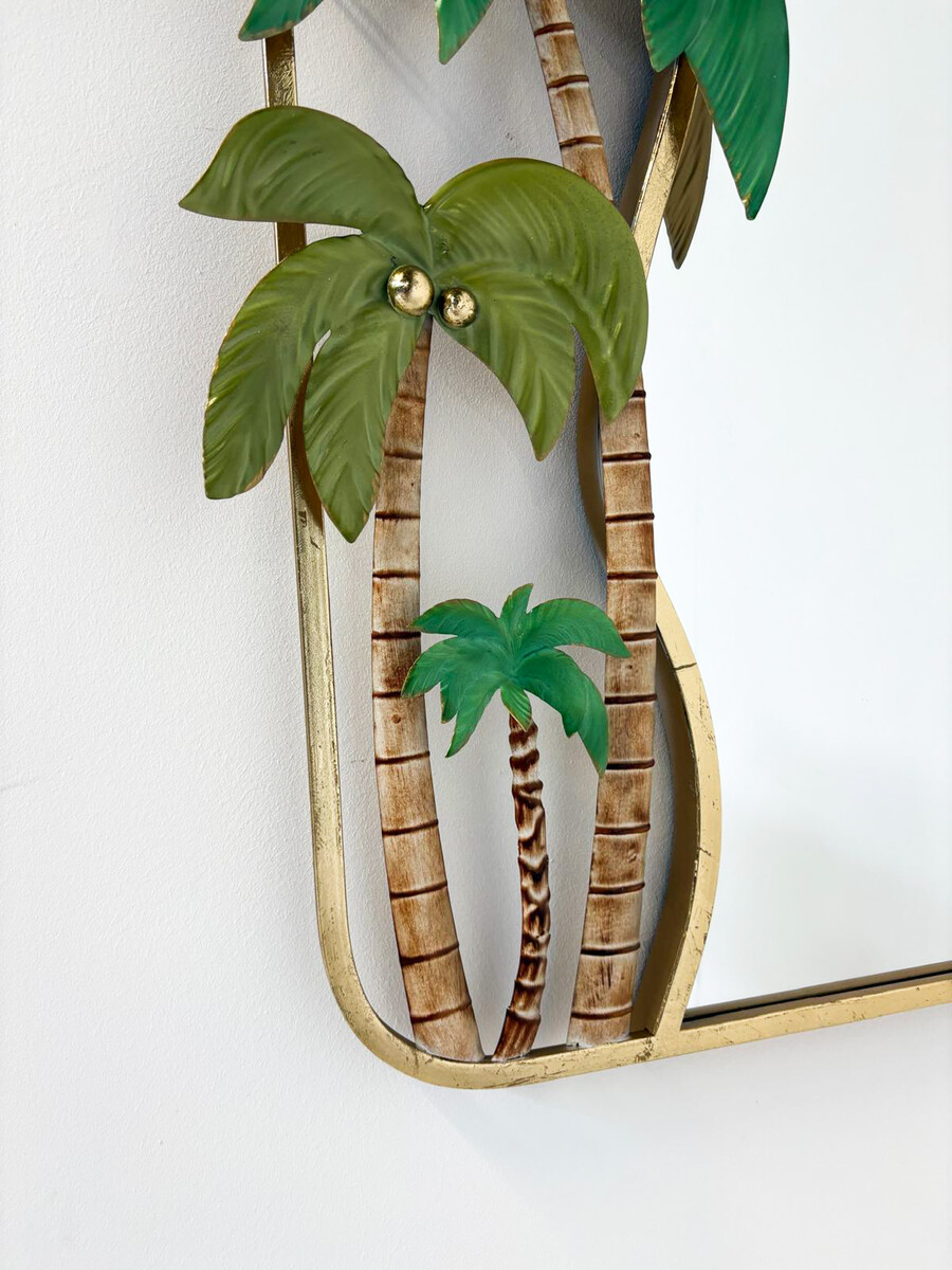 Mid-Century Modern Palm Mirror, Italy