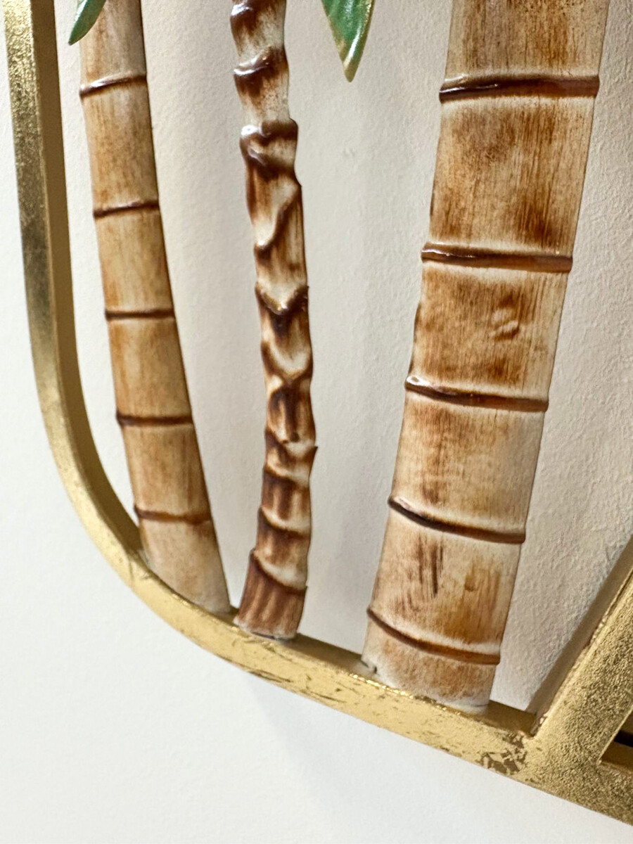 Mid-Century Modern Palm Mirror, Italy