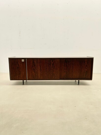 Mid-Century Modern Palm Wood Sideboard