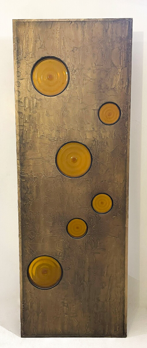 Mid-Century Modern Panel Wooden, 1970s