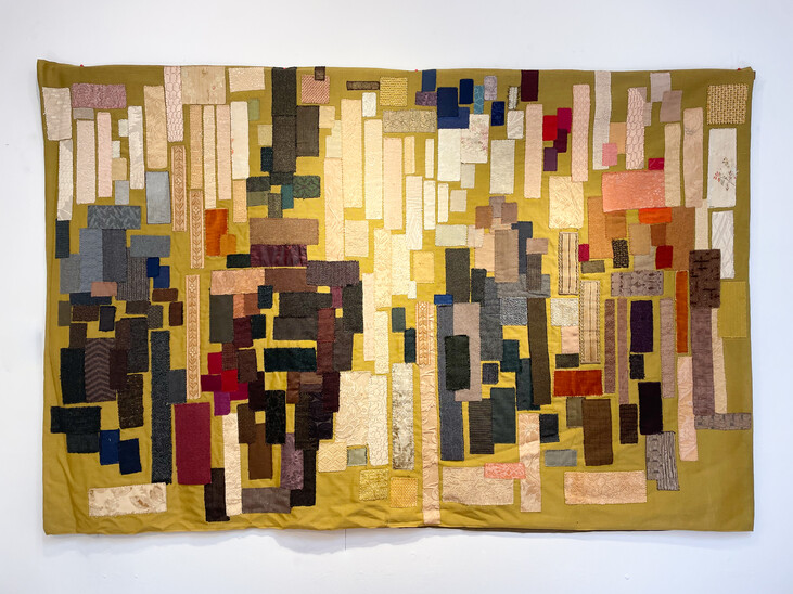 Mid-Century Modern Patchwork Tapestry, Signed and Dated, 1962