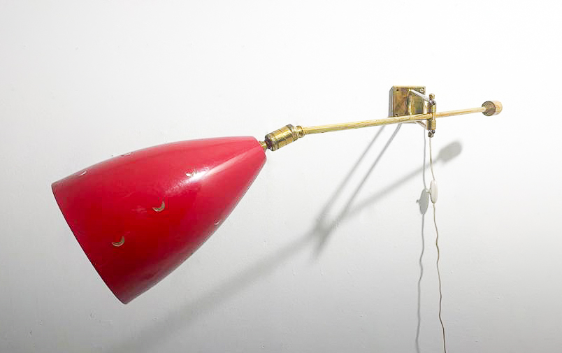 Mid-Century Modern Potence Wall Light, Italy, 1960s