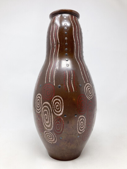 Mid-Century Modern Primavera Vase with Geometrical pattern, 1930s