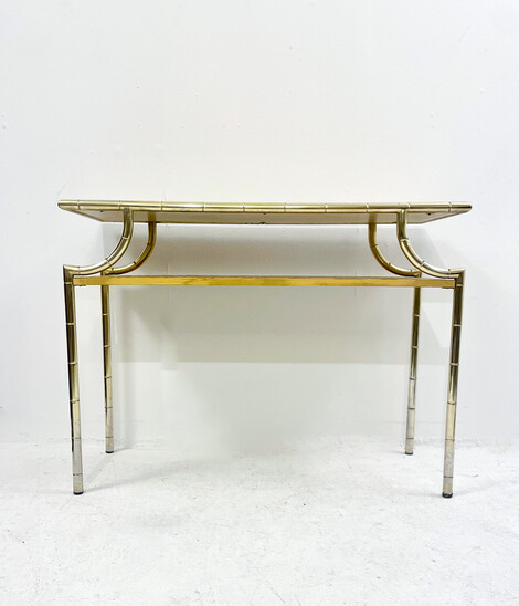 Mid-Century Modern Rattan Console, Italy, 1960s