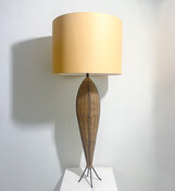 Mid-Century Modern Rattan Table Lamp, Italy, 1960s