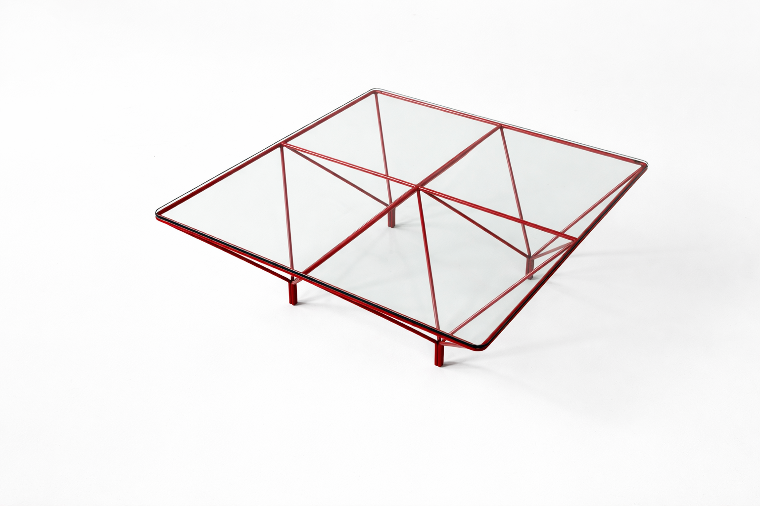 Mid-Century Modern Red Paolo Piva Coffee Table, 1970s