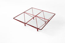Mid-Century Modern Red Paolo Piva Coffee Table, 1970s