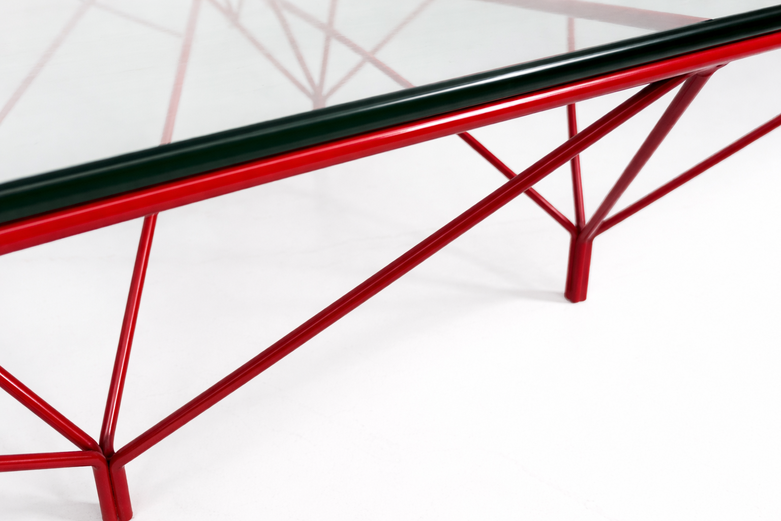 Mid-Century Modern Red Paolo Piva Coffee Table, 1970s