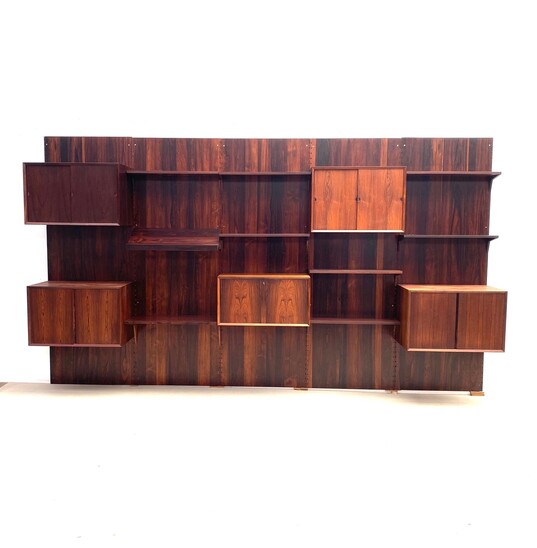 Mid-Century Modern Rosewood Royal Modular Wall Unit by Poul Cadovius for Cado, 1950s