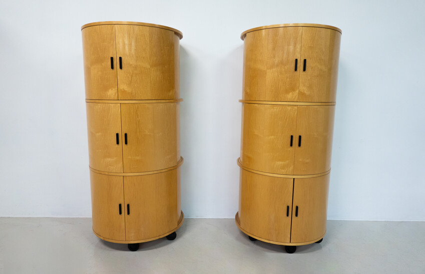 Mid-Century Modern Round Cabinet 'Big O' by Dirk Meylaerts, 1990s - Sold individual
