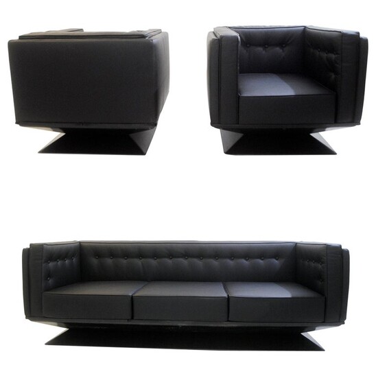 Mid-Century Modern Seating Set by Luigi Pellegrin for MIM Roma, Italy, 1950s