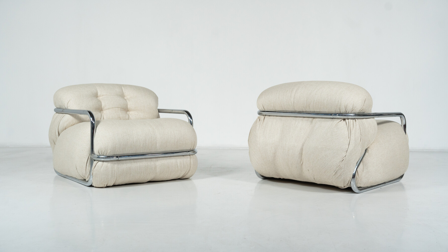 Mid-Century Modern Seating Set by Mario Sabot, Italy,1970s - New Upholstery 