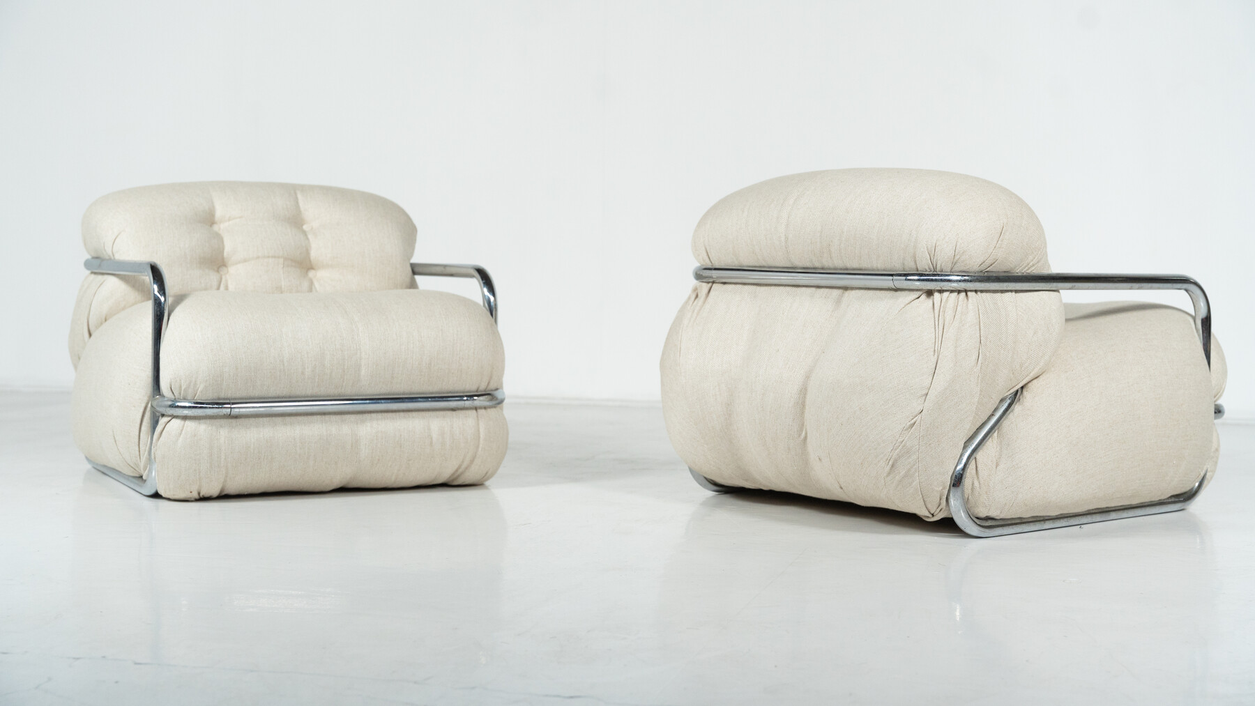 Mid-Century Modern Seating Set by Mario Sabot, Italy,1970s - New Upholstery 