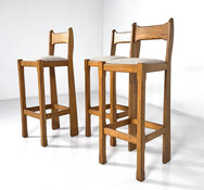 Mid-Century Modern Set of 3 Bar Stools, 1970s