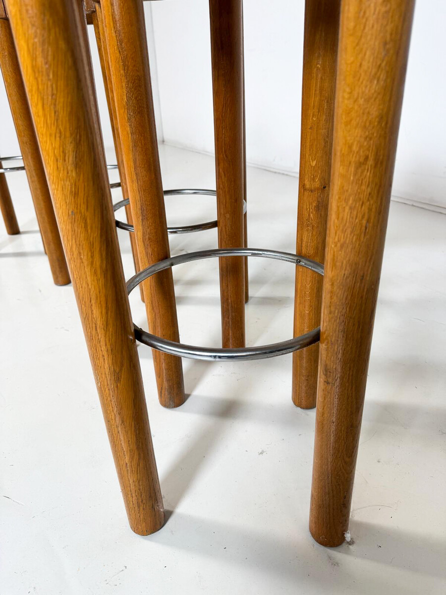 Mid-Century Modern Set of 4 barstools