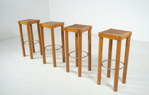 Mid-Century Modern Set of 4 barstools