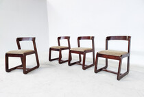 Mid-Century Modern Set of 4 Chairs by Mario Sabot, Italy, 1970s