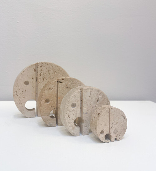 Mid-Century Modern set of 4 Fratelli Manelli Elephants, Italy, 1970s