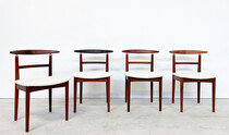 Mid-Century Modern Set of 4 Vestervig Eriksen Chairs, Denmark, 1960s - New Upholstery