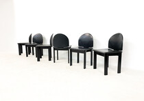 Mid-Century Modern Set of 6 Chairs For Mobil Girgi, Italy, 1970s
