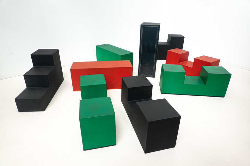 Mid-Century Modern Set of 9 