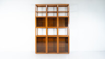 Mid-Century Modern Shelves, Wood and Glass