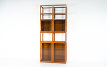 Mid-Century Modern Shelves, Wood and Glass