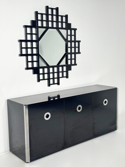 Mid-Century Modern Sideboard by Willy Rizzo for Mario Sabot, 1970s