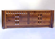 Mid-Century Modern Sideboard with Drawers by Guiseppe Rivadossi, 1970s