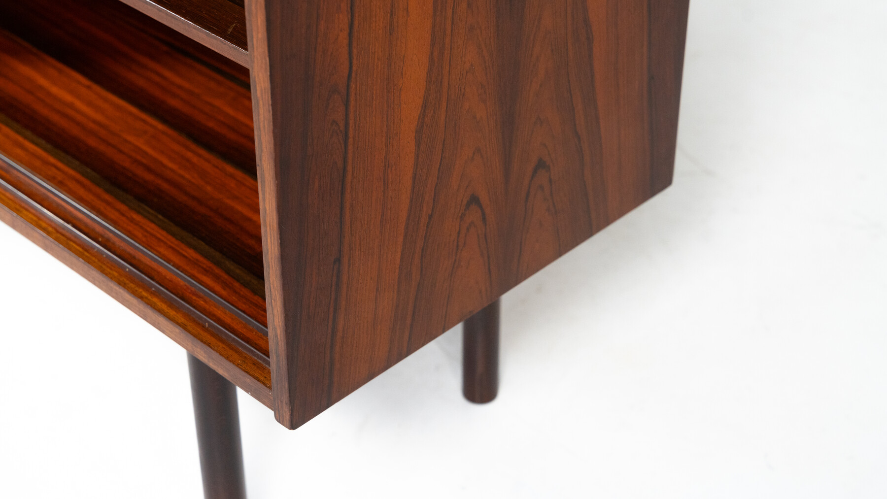 Mid-Century Modern Sideboard, Wood and Wicker, Italy, 1960s