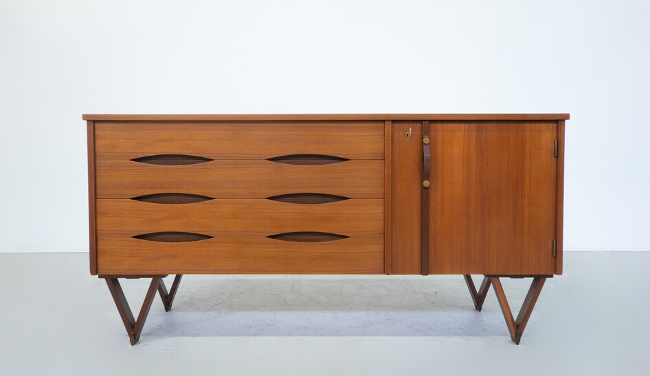 Mid-Century Modern Sideboard, Wood, Italy, 1960s