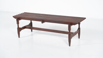 Mid-Century Modern Slatted Bench, Italy
