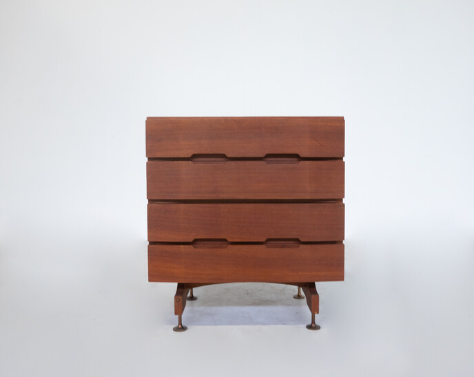 Mid-Century Modern Small Chest of Drawers by Giuseppe Brusadelli, Italy, 1960s