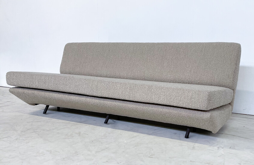 Mid-Century Modern Sofa by Marco Zanuso, Italy, 1950s - New Beige Upholstery